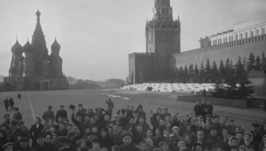 Редкие архивные кадры: Левитан сообщает о капитуляции Германии