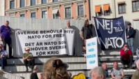 Стокгольмде НАТО-ға қосылуға қарсы шеру өтті
