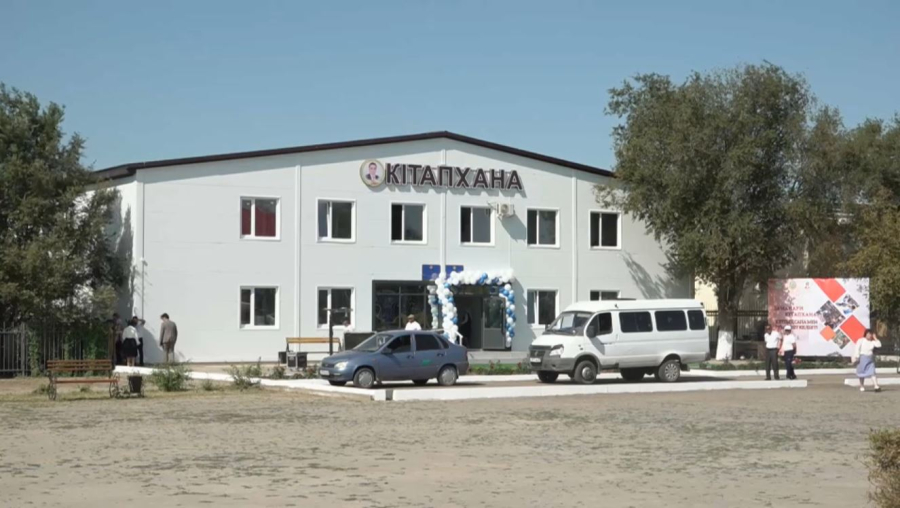 БҚО-ның Жымпиты ауылында жаңа кітапхана салынды