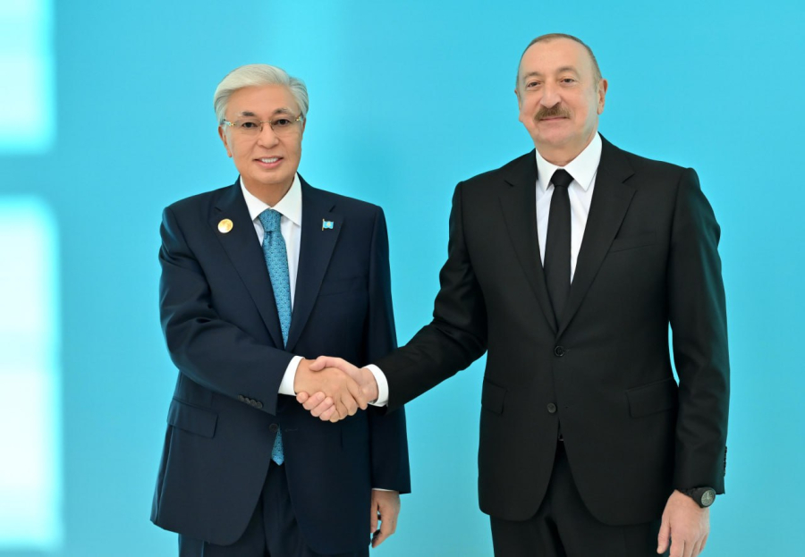 Қ. Тоқаевты Әзербайжан президенті Ильхам Әлиев қарсы алды