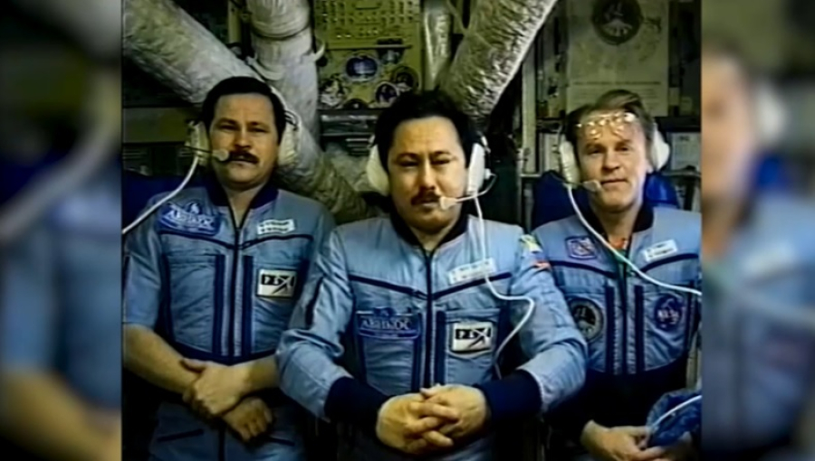 Талгат Мусабаев снимал телерепортажи в космосе