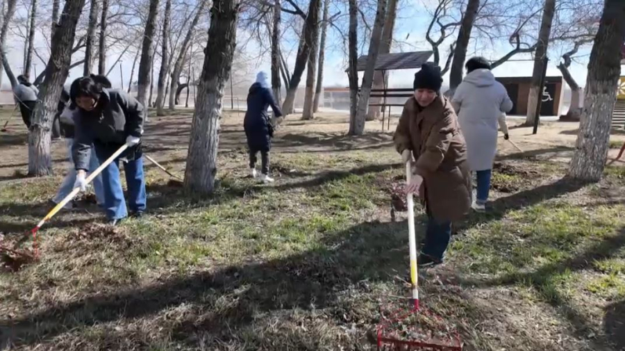 Қостанай жұртшылығы жаппай сенбілікке шықты