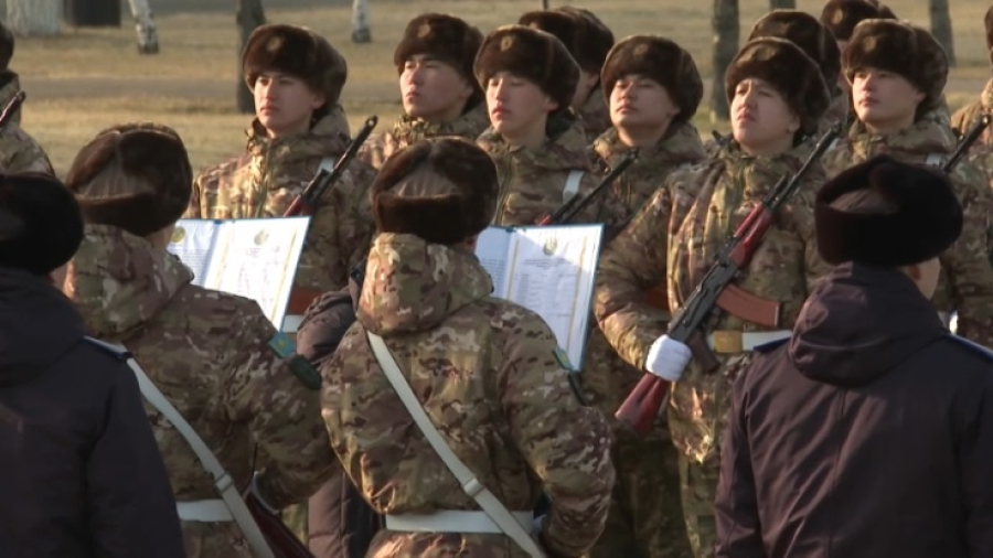 Новобранцы Службы госохраны приняли присягу