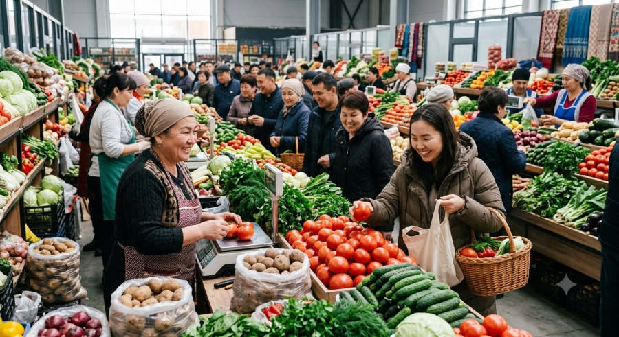 В Казахстане подешевели продукты: где самые низкие цены на овощи