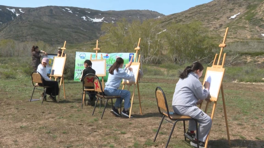 Таза Қазақстан: экоурок рисования провели в области Улытау