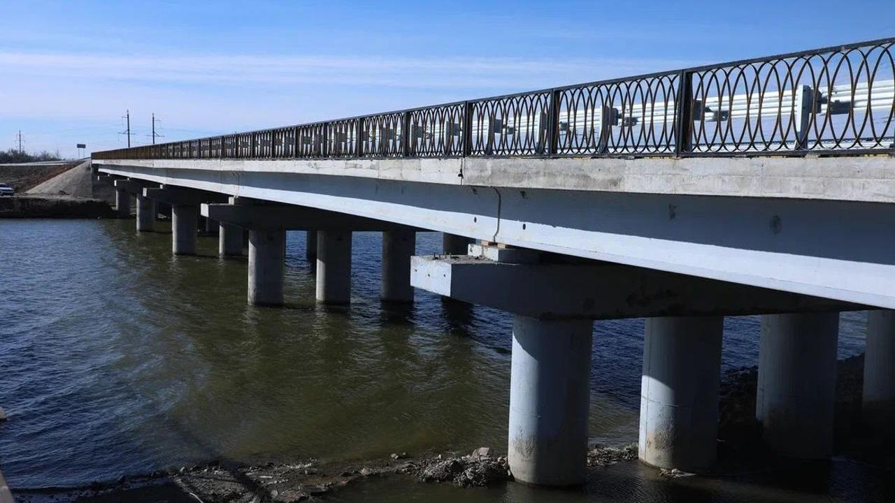 Новый мост через реку Нуру открыли в Карагандинской области