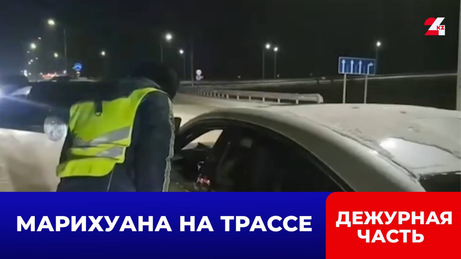 Крупную партию марихуаны изъяли на трассе «Алматы-Екатеринбург»