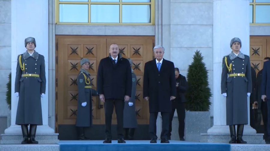 Президенты Казахстана и Азербайджана проведут переговоры в Астане