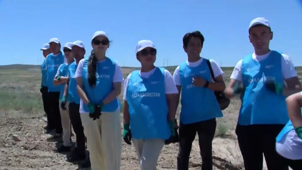 Экологиялық эстафетаға Жамбыл облысының жастары қосылды
