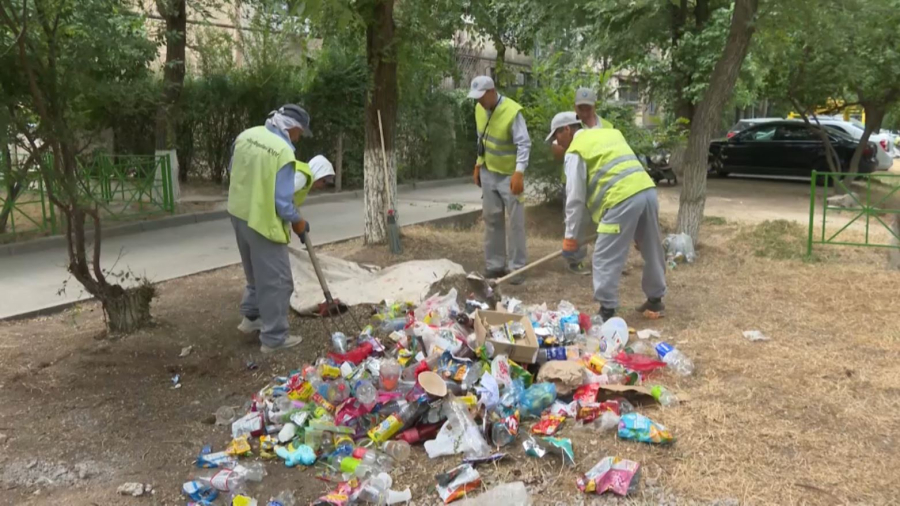 Шымкентте ойын алаңдары қалпына келтірілді