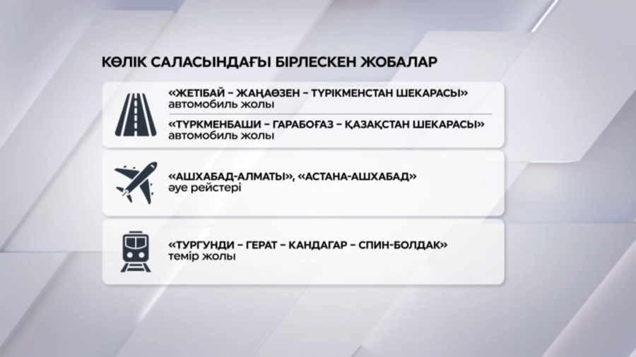 Қазақстан – Түрікменстан: көлік саласындағы бірлескен жобалар