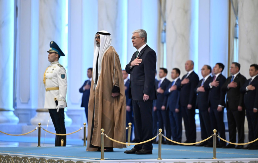 В Акорде состоялась церемония встречи Наследного принца Абу-Даби