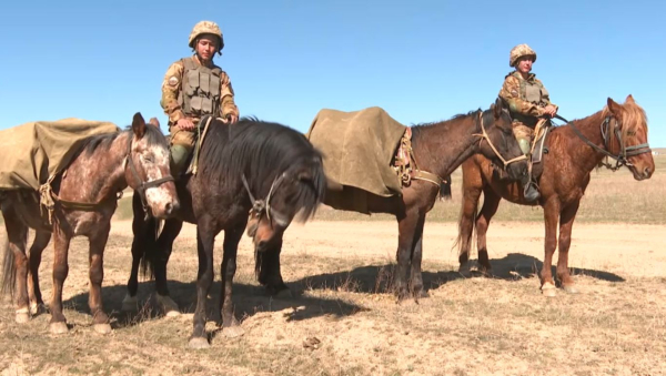 Мастер-класс по верховой езде провели военнослужащие Жамбылской области