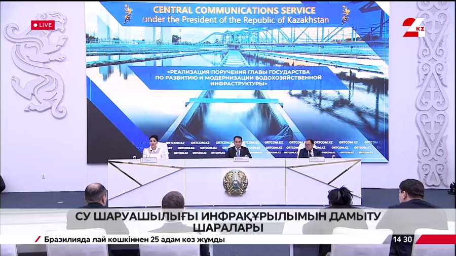 Су шаруашылығы инфрақұрылымын дамыту шаралары. Брифинг