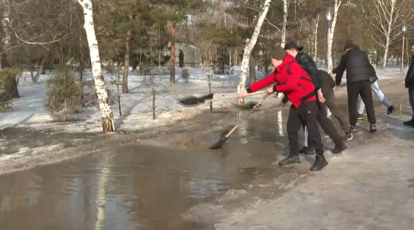 Көкшетауда су тасқынына дайындық жалғасып жатыр