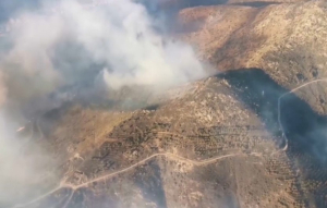 Лесной пожар бушует на северо-востоке Испании