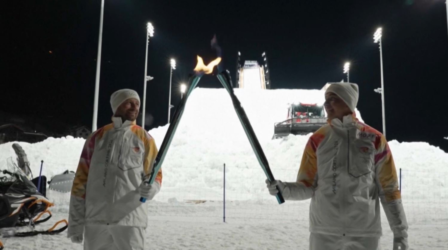 Олимпийский огонь преодолел 90% своего пути по Италии