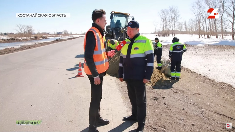 Весенние паводки ждут в Костанайской области: что творится на трассах