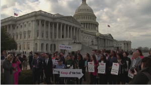 В США проходят демонстрации против потенциального запрета TikTok