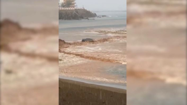 Мощные ливни парализовали испанский город Тельде