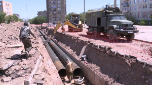 В Балхаше продолжают обновлять коммунальные сети