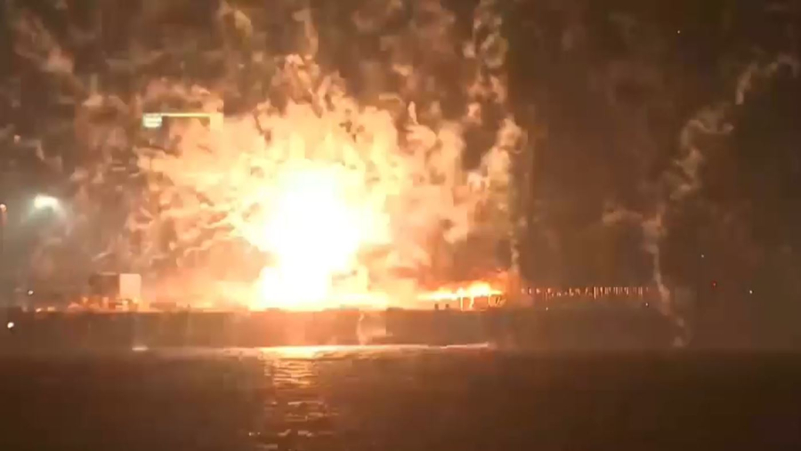 Жапонияда отшашу кезінде өрт шықты