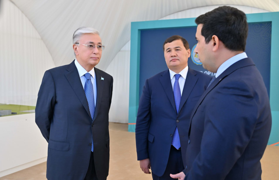 Глава государства посетил новую ТЭЦ