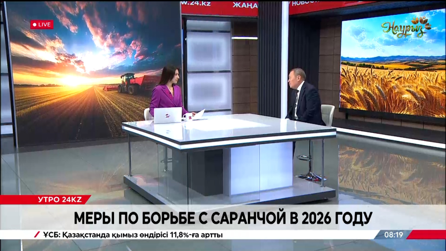 Меры по борьбе с саранчой в 2026 году. Сакен Каныбеков