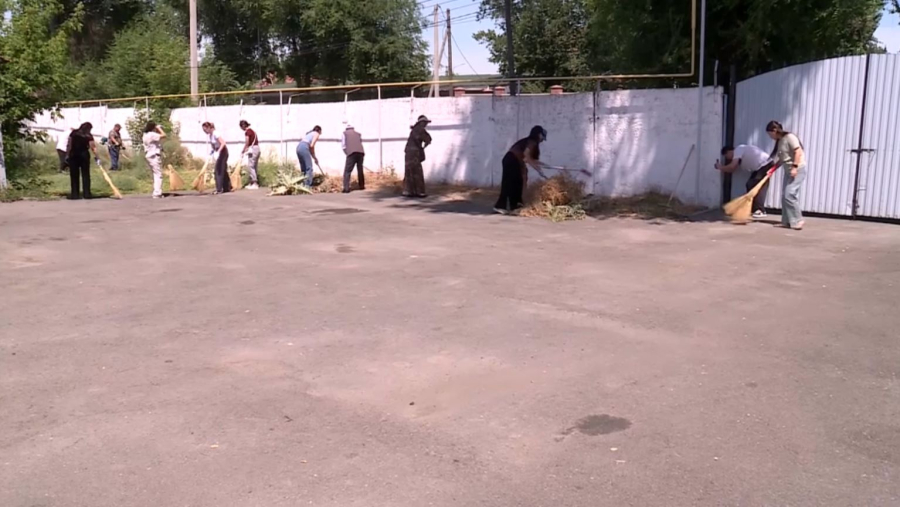 Талдықорғанда жас натуралистер станциясының аумағы тазартылды