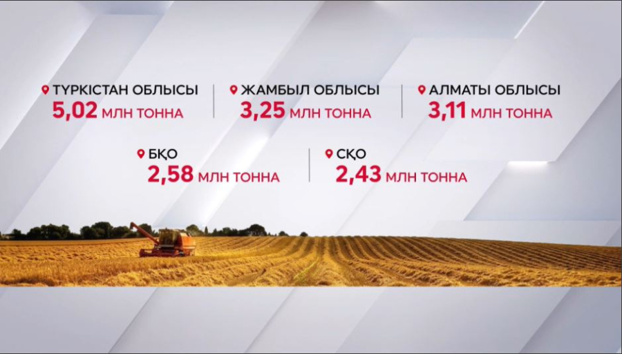 Елде 33 млн тонна жемшөп жиналды