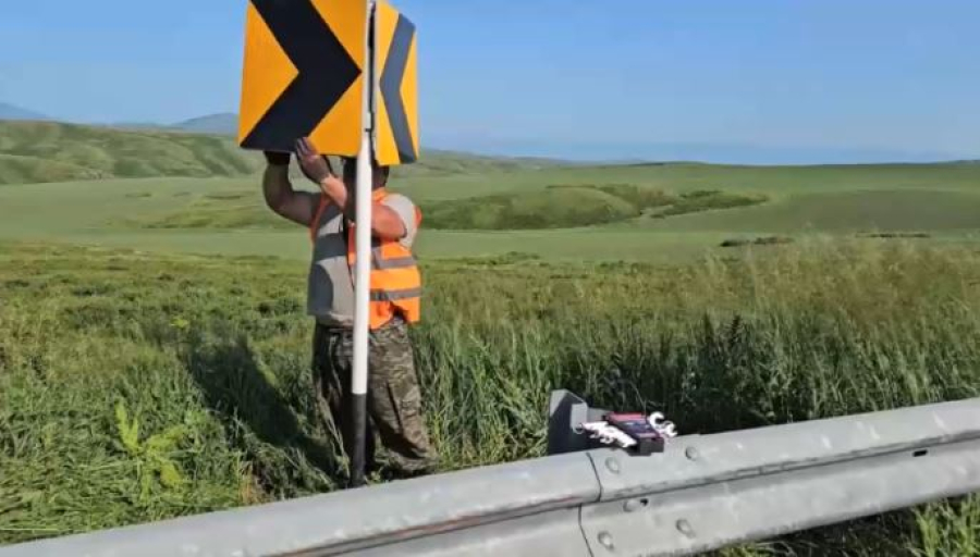 Республикалық және облыстық маңызға ие жолдарға қауіпсіздік торы орнатылып жатыр
