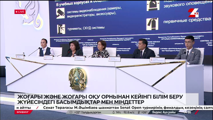 Жоғары және жоғары оқу орнынан кейінгі білім беру жүйесіндегі басымдықтар мен міндеттер. Брифинг