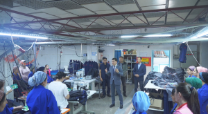 Представители партии «Байтақ» посетили швейную фабрику в Шымкенте