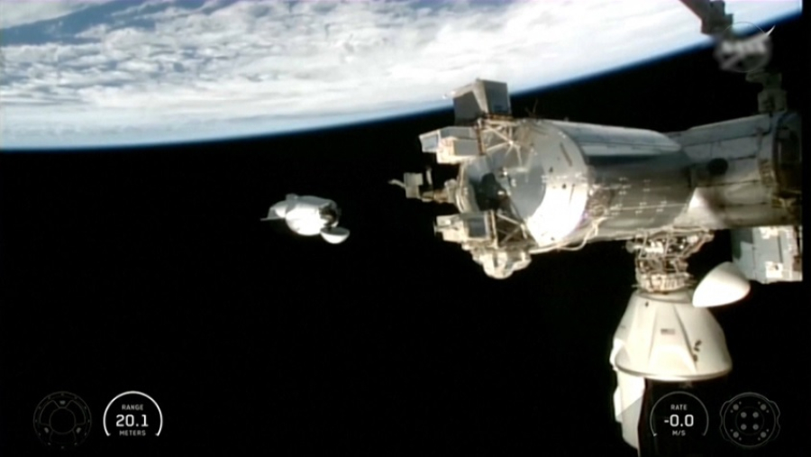 Корабль Crew Dragon пристыковался к МКС