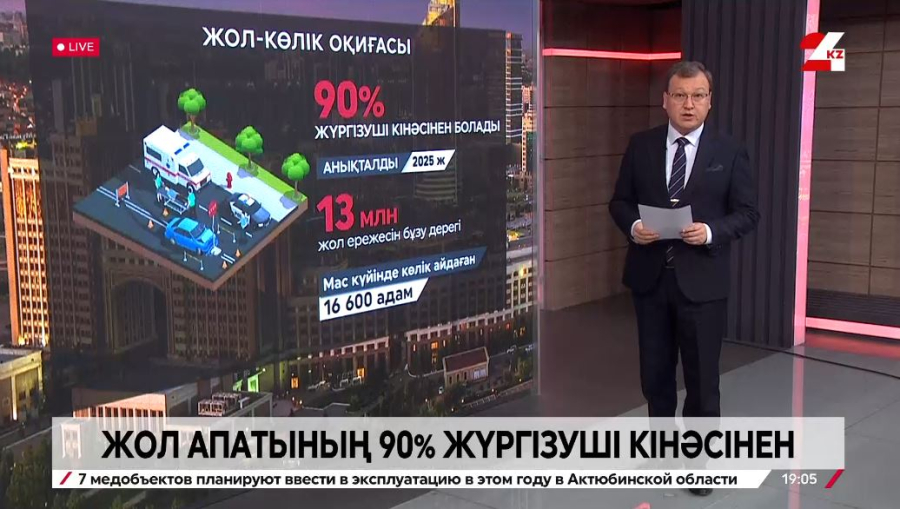 ҚР ІІМ: Жол апаттарының 90%-і жүргізушілердің кінәсінен болады
