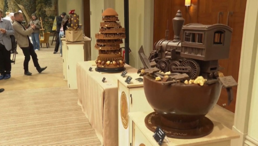 Шоколадные шедевры представили в Бельгии