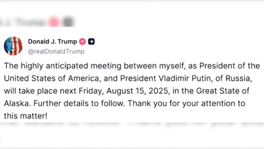 Трамп и Путин встретятся 15 августа на Аляске