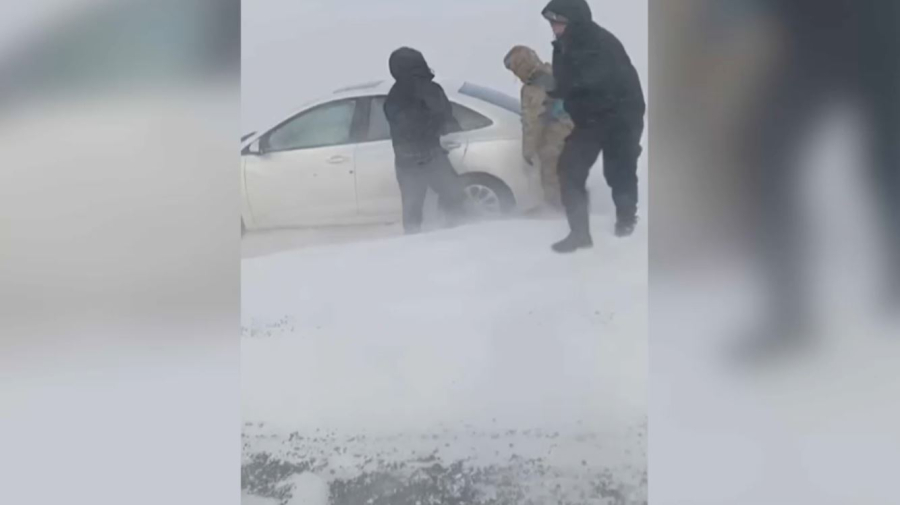 20 человек спасли из снежного заноса в области Абай