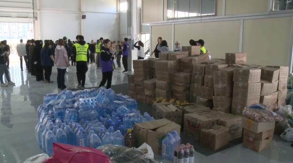 Атырауға ҚХА-дан алғашқы көмек керуені жетті