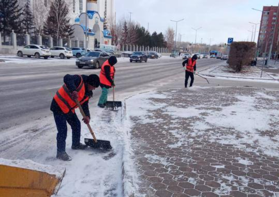 Коммунальные службы Астаны работают в усиленном режиме