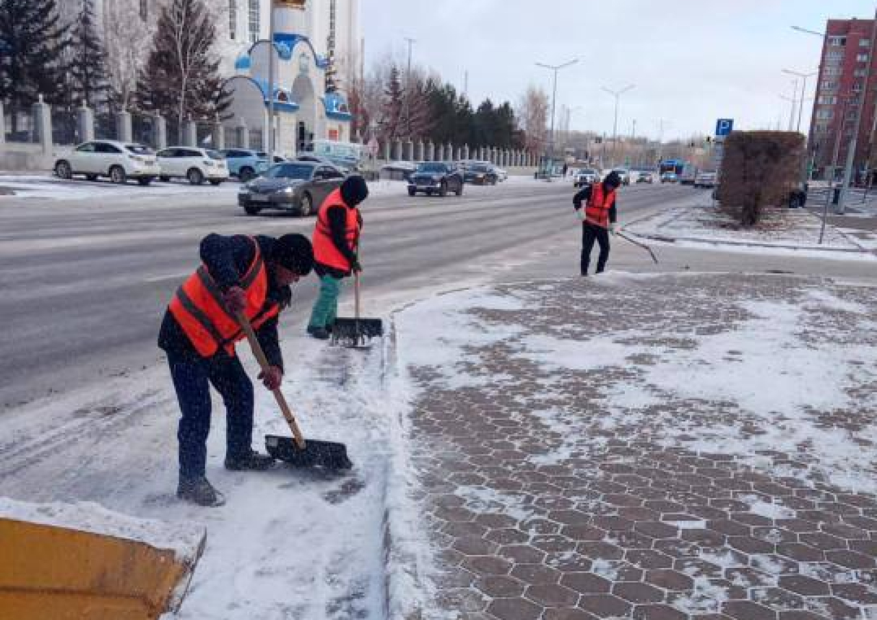 Коммунальные службы Астаны работают в усиленном режиме