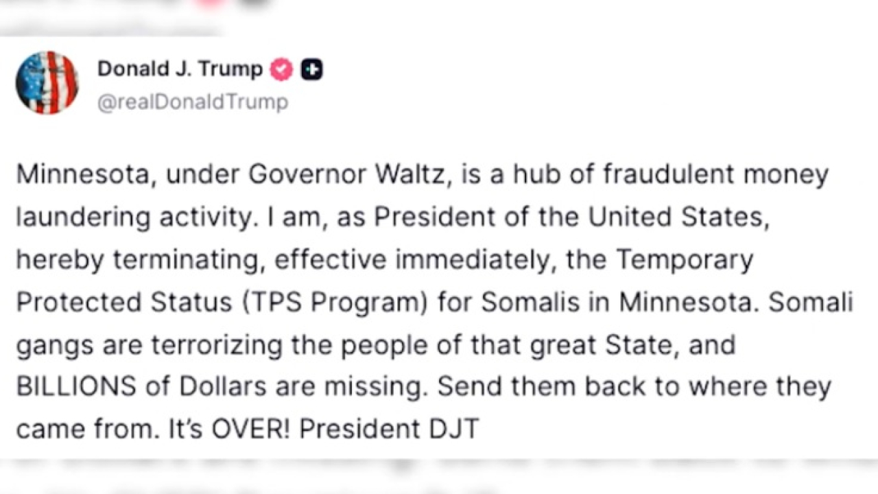 Трамп отменяет защиту от депортаций для сомалийцев