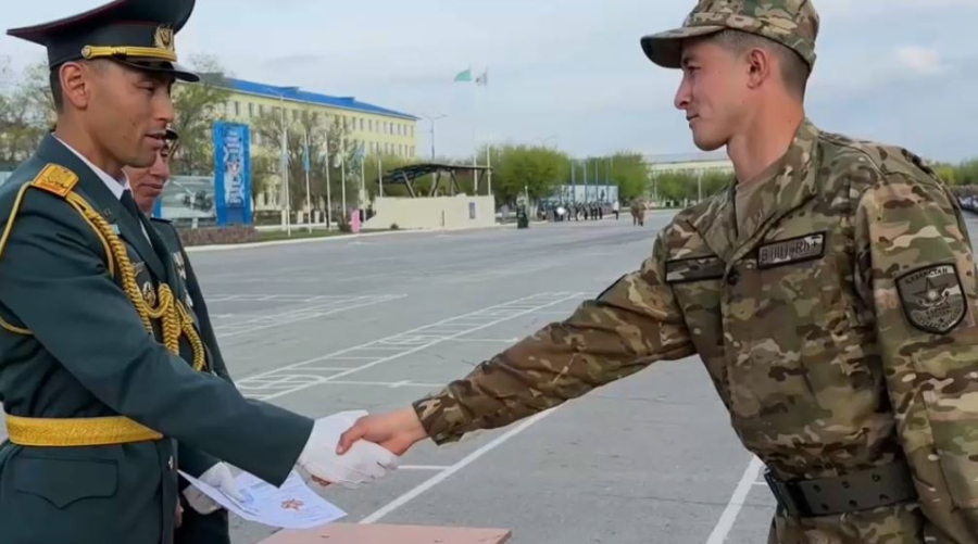 Жамбылда 600 сарбаз әскери-есептік мамандықты меңгерді
