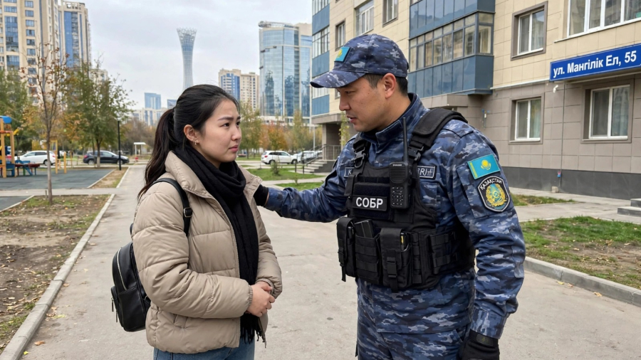 Полиция қызметкері 12-қабаттан секірмек болған қызды құтқарып қалды