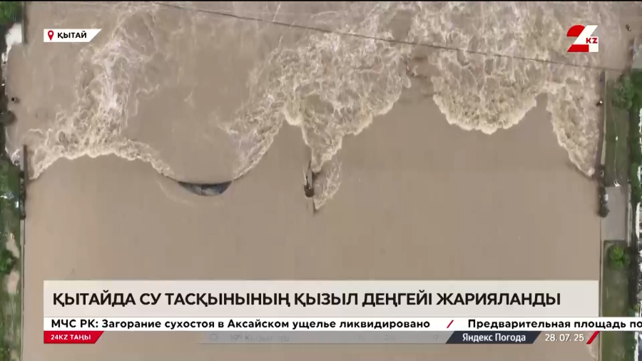 Қытайда су тасқынының қызыл деңгейі жарияланды