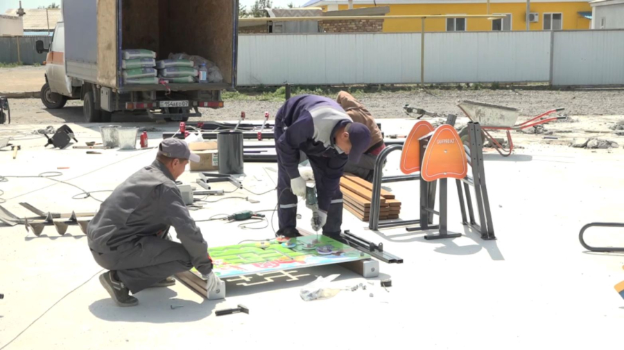 Атырауда 30 шақты ойын алаңы салынады