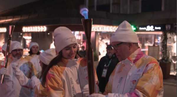 Паралимпиада алауы Кортина-д'Ампеццода