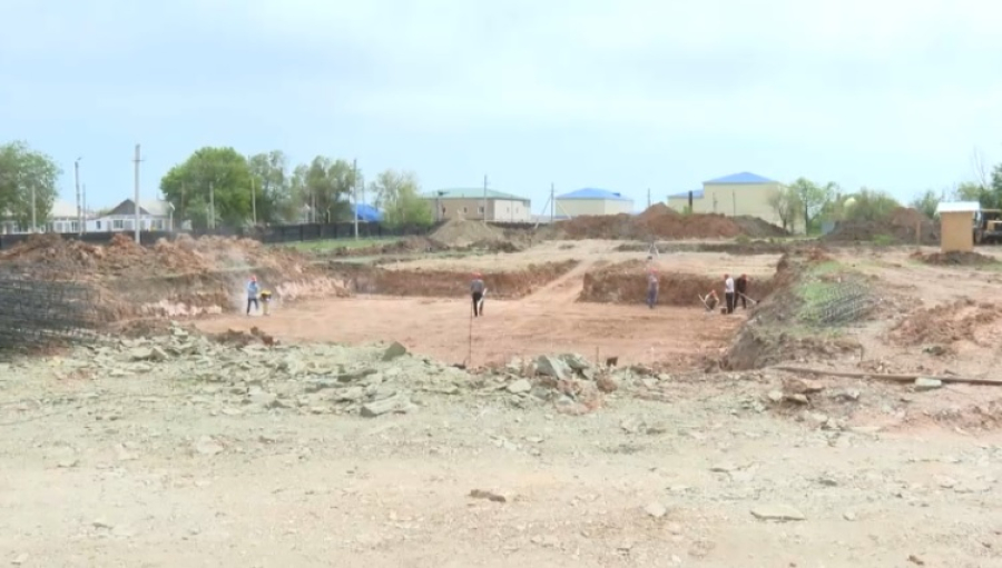 Крытый плавательный бассейн начали строить в селе Улытау