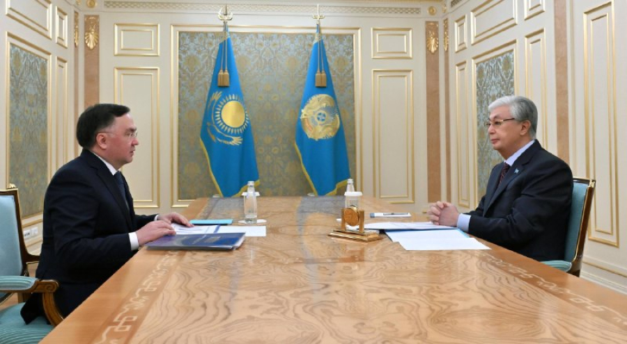 Глава государства принял председателя Верховного суда Асламбека Мергалиева