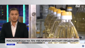 На 75% увеличили экспорт продукции маслозаводы Казахстана | Курс дня